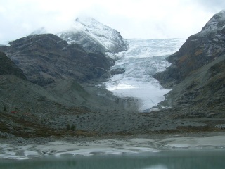 Zunge des Turtmanngletschers